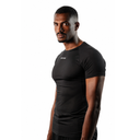 [black] OXYGN Performance Compression Shirt – Schwarz, Seitenansicht